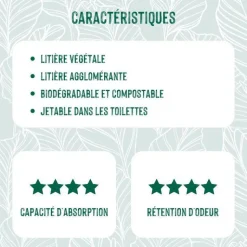 CAT'S BEST Litière végétale agglomérante pour chat Cat’s Best Smart Pellets 10 L - 5 kg
