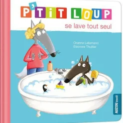 Clearance ÉDITIONS AUZOU Livre "P’tit loup se lave tout seul" aux collection éveil