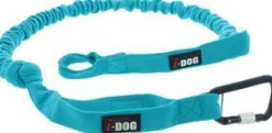 Best I-DOG Longe de traction pour chien puissant coloris bleu Canicross Opale ALM - 190 cm