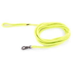 New MARTIN SELLIER Longe ronde pour chien coloris vert citron 1,3 cm x 5 m