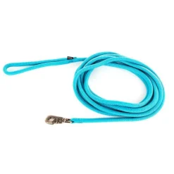 New MARTIN SELLIER Longe ronde pour chien coloris turquoise 1,3 cm x 5 m