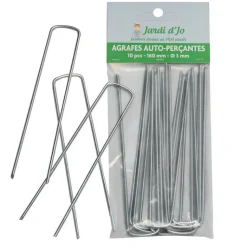 Hot JARDI D'JO Lot de 10 agrafes – 16x3 cm