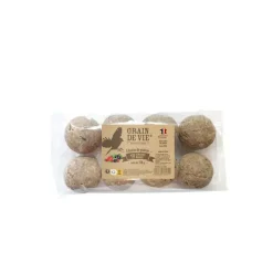 Online GRAIN DE VIE Lot de 8 boules de graisse aux fruits et baies pour oiseaux - 720 g
