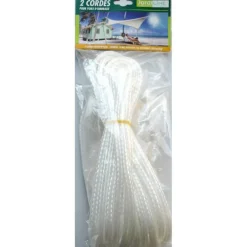 Hot JARDILINE Lot de 2 cordes tressées