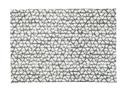 Sale Lot de 2 sets de table décor triangles coloris noir en coton - 35 x 50 cm