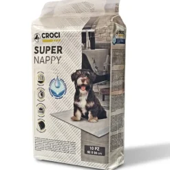 Sale CROCI Lot de 10 tapis hygiéniques pour chien super nappy au charbon actif Crocy - 90 x 60 cm