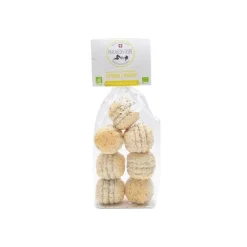 New BISCUITS BIO DES SAVOIE Macarons bio au citron et pavot Biscuit bio des Savoie - 150 g