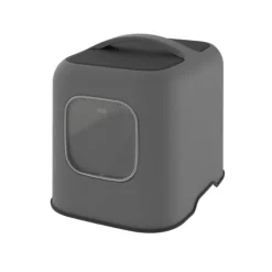 Clearance ROTHO Maison de toilette pour chat coloris anthracite Rhoto Biala - 44,3 x 39,50 x 51 cm