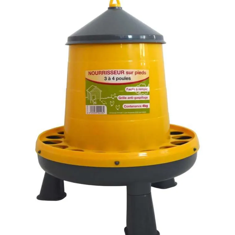 Clearance DISTRIGALLI Mangeoire trémie sur pieds de 4 kg pour 3 à 4 poules