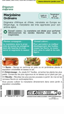 Hot VILMORIN Marjolaine ordinaire - graines à semer