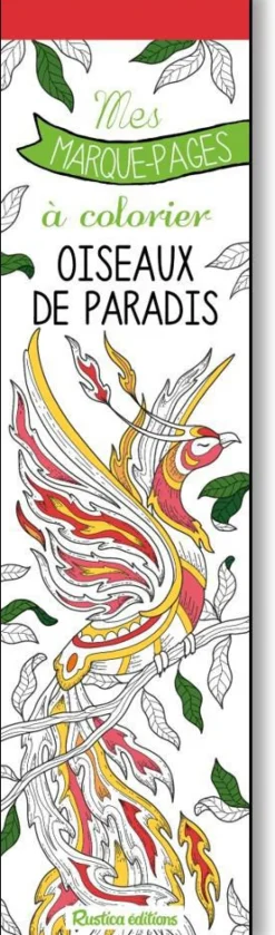 Clearance ÉDITIONS RUSTICA Marque-pages à colorier "Oiseaux de paradis"