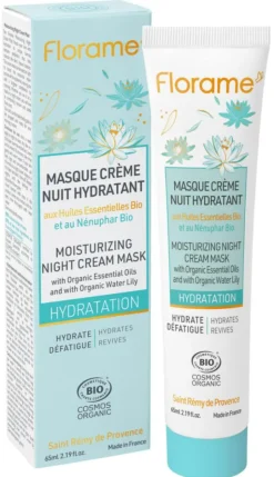 Hot FLORAME Masque crème nuit hydratant gamme Hydratation - 65 ml