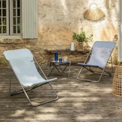 Best LAFUMA MOBILIER Maxi transat bleu 62 x 83 x 94 cm