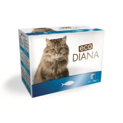New ECO DIANA Émincés au poisson - 12 pochons de 100 g