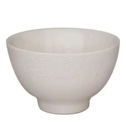 Discount Mini bol Vesuvio coloris blanc en grès - Ø 9,5 cm