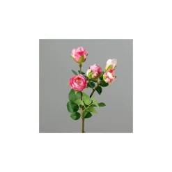 Mini- branche 5 roses artificielles H37 cm