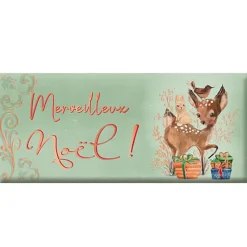 Best ART GRAFIK Mini tablette de chocolat au lait  « Merveilleux Noël »