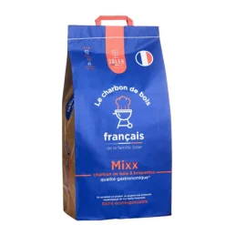 Clearance SOLER Mélange de charbon de bois et briquettes issus de bois français gamme gastronomique - 8 kg