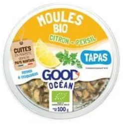 Hot GOOD OCEAN Moules apéritives bio citron-persil Good Océan - 100 g