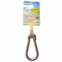 Clearance GARD & ROCK Mousqueton pour hamac, voile d'ombrage ou cordage Ø8mm coloris gris en inox Gard&Rock - 8x4x0.8cm