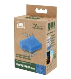 Clearance AQUATLANTIS Mousse de filtration grosse pour aquarium coloris bleu B-Box coarse foam - Taille L