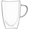 Hot LEONARDO Mug à thé/café double paroi transparent Duo 300ml - Ø 8 x H 11 cm