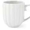 Hot Mug en grès blanc Lotus - 35 cl