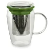 Outlet BASTIDE DIFFUSION Mug infuseur en verre tisanière vert 43 cl