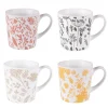 BASTIDE Mugs en grès multicolore Coffret Galehia - 4 x 34 cl