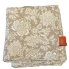 Sale SAFECO Nappe coloris lin naturel à motifs blancs en PE/coton Jacobean - 150 x 250 cm