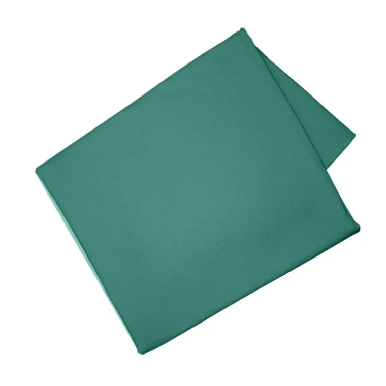 Best SAFECO Nappe décorative en coton coloris vert Superlino - 130 x 250 cm
