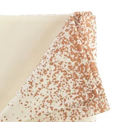 New Nappe en coton blanc à décor central bronze scintillant - 250 x 150 cm