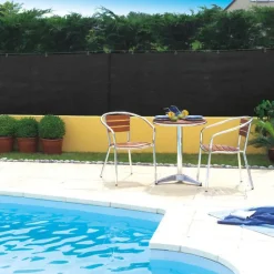 Discount NORTENE Natte brise vue Totaltex noir en polyéthylène 10 m x 100 cm