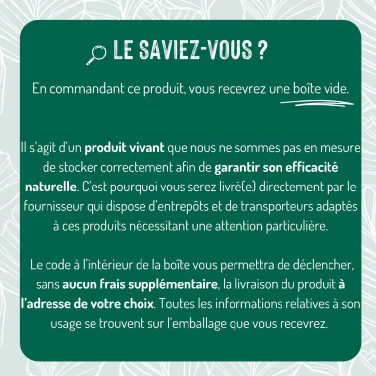 Online DÉCAMP' Nématodes contre papillon palmier 25 millions