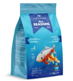 New AQUATIC-SCIENCE Nourriture annuelle pour poisson d'étang de minimum 15 cm de long Aquatic Science All Seasons - Taille M sac de 2 kg