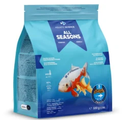 Outlet AQUATIC-SCIENCE Nourriture annuelle pour poisson d'étang de minimum 7 cm de long Aquatic Science All Seasons - Taille S sac de 0,5 kg