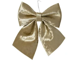 Online KAEMINGK Nœud décoratif en polyester brillant perle - 28 x 34 cm