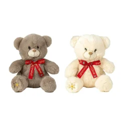 New KALIDOU Ours avec ruban rouge Joyeux Noël - 15 cm