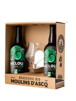 Best BICLOU Pack 2 bières blondes Brebis Galeuse 75cl + 1 verre bio