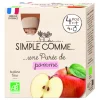 Outlet SIMPLE COMME Pack de 4 gourdes de purée de pomme bio - 4 x 85 g