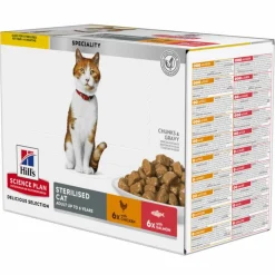 Clearance HILL'S Pack de sachets pour chat stérilisé Hill’s - 12 x 85 gr