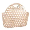 Hot CAV SERVICE Panier ovale Lio en bambou naturel ajouré - 29 x 12 x 29 cm