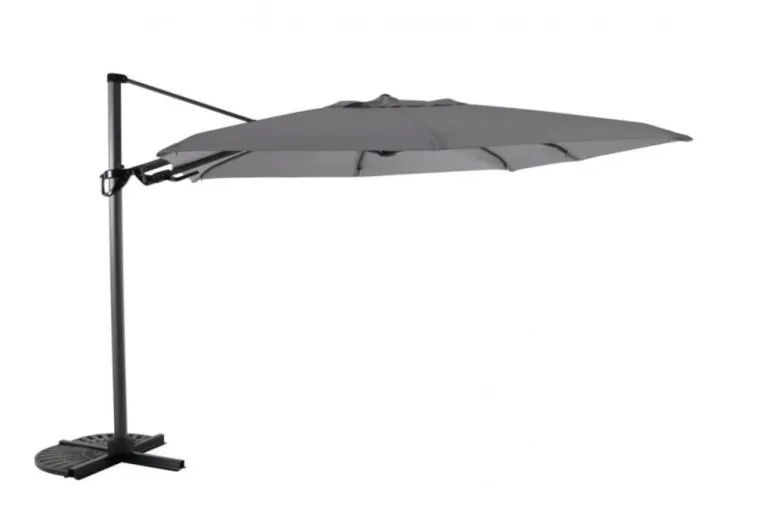 Best Parasol carré déporté Deluxe - Flip Flap - ROYAL GARDEN - 3 x 3m