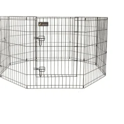 Outlet Parc pour chien en métal noir - 76 cm