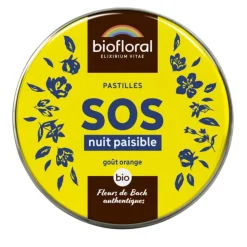 New BIOFLORAL Pastilles de secours nuit paisible en boite de 50 g
