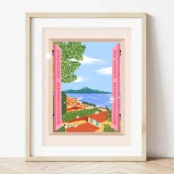 LA PETITE ÉPICERIE Peinture au numéro Fenêtre sur Naples Petit Pinceau by - 25,5 x 3,5 x 33 cm