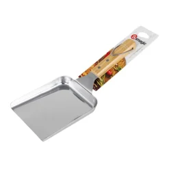 SOMAGIC Pelle à légumes pour plancha en inox avec manche bambou