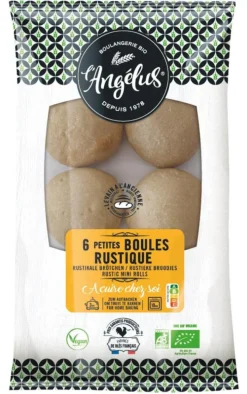 New L'ANGELUS Petites boules rustiques bio Angelus - 6 x 60 g