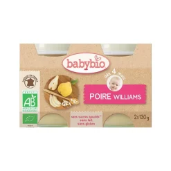 Clearance BABYBIO Petits pots poire williams 2 x 130 g