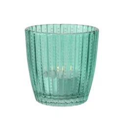 Best Photophore Marilu en verre bleu H 7,5 x Ø 7,5 cm